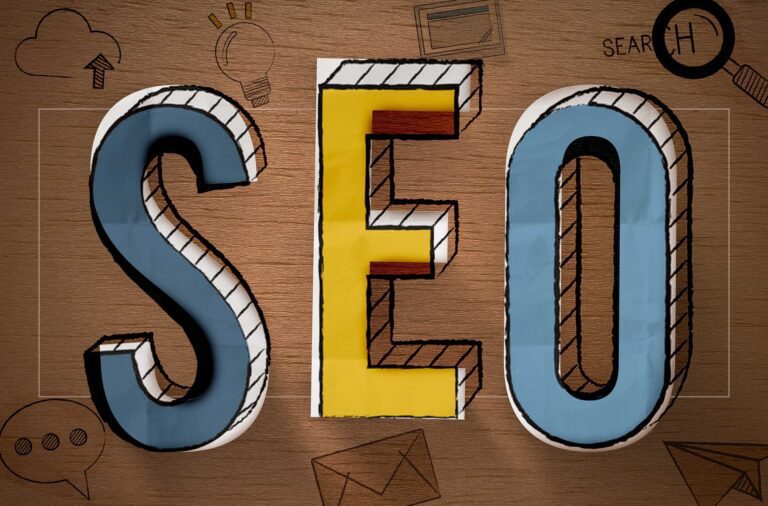 a graphic showing the word SEO for health writer services